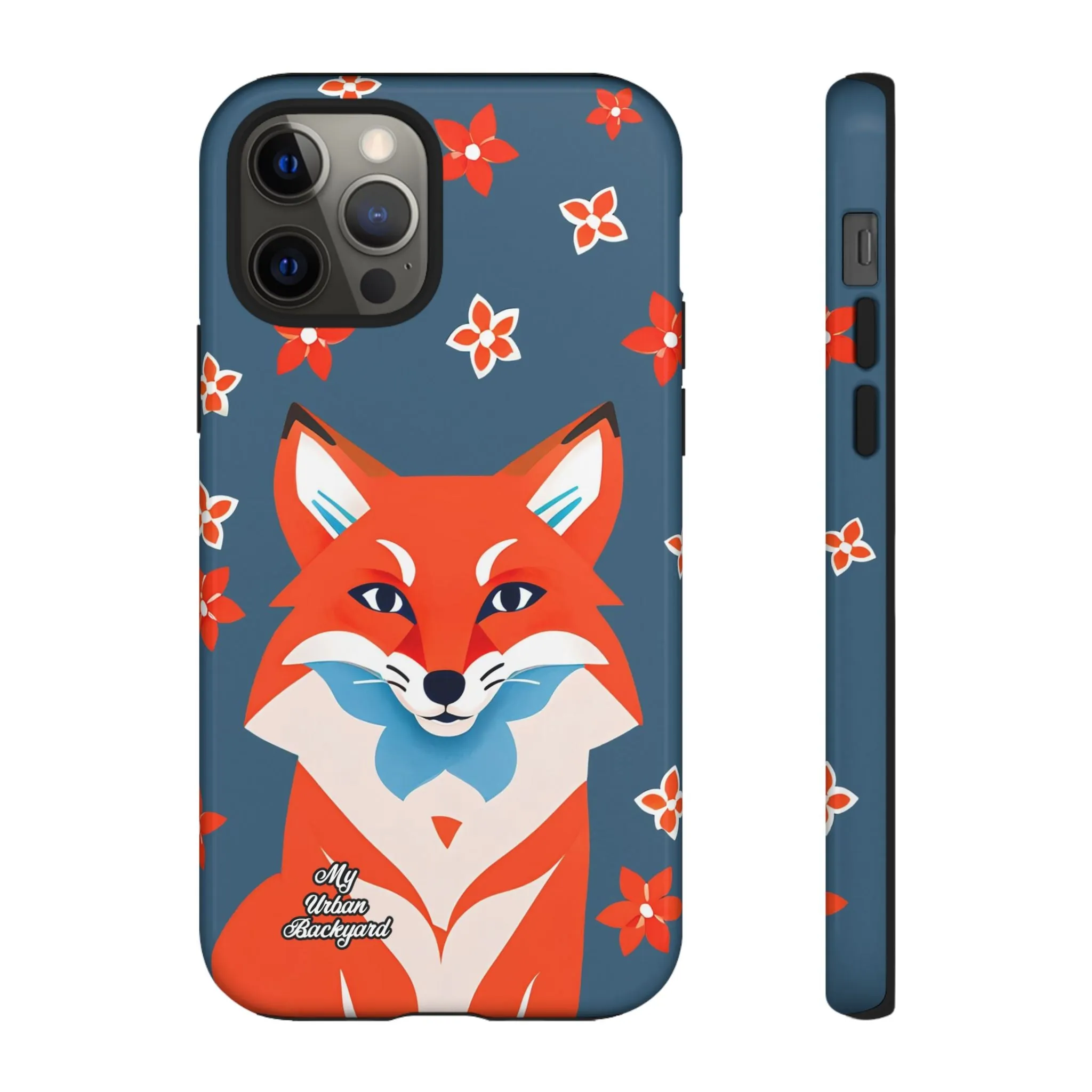 Fox with Flowers, Cell Phone Case - Apple, Samsung or Google Pixel