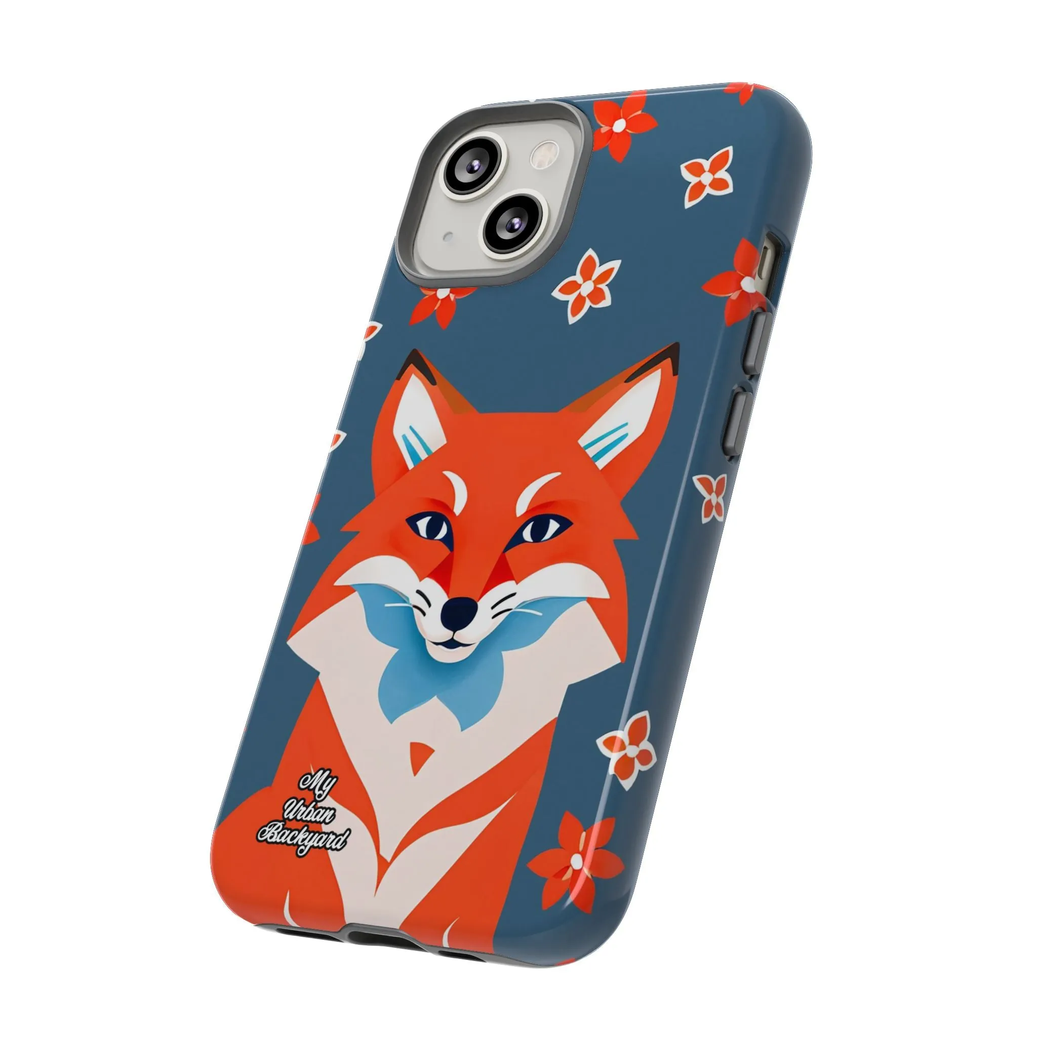 Fox with Flowers, Cell Phone Case - Apple, Samsung or Google Pixel