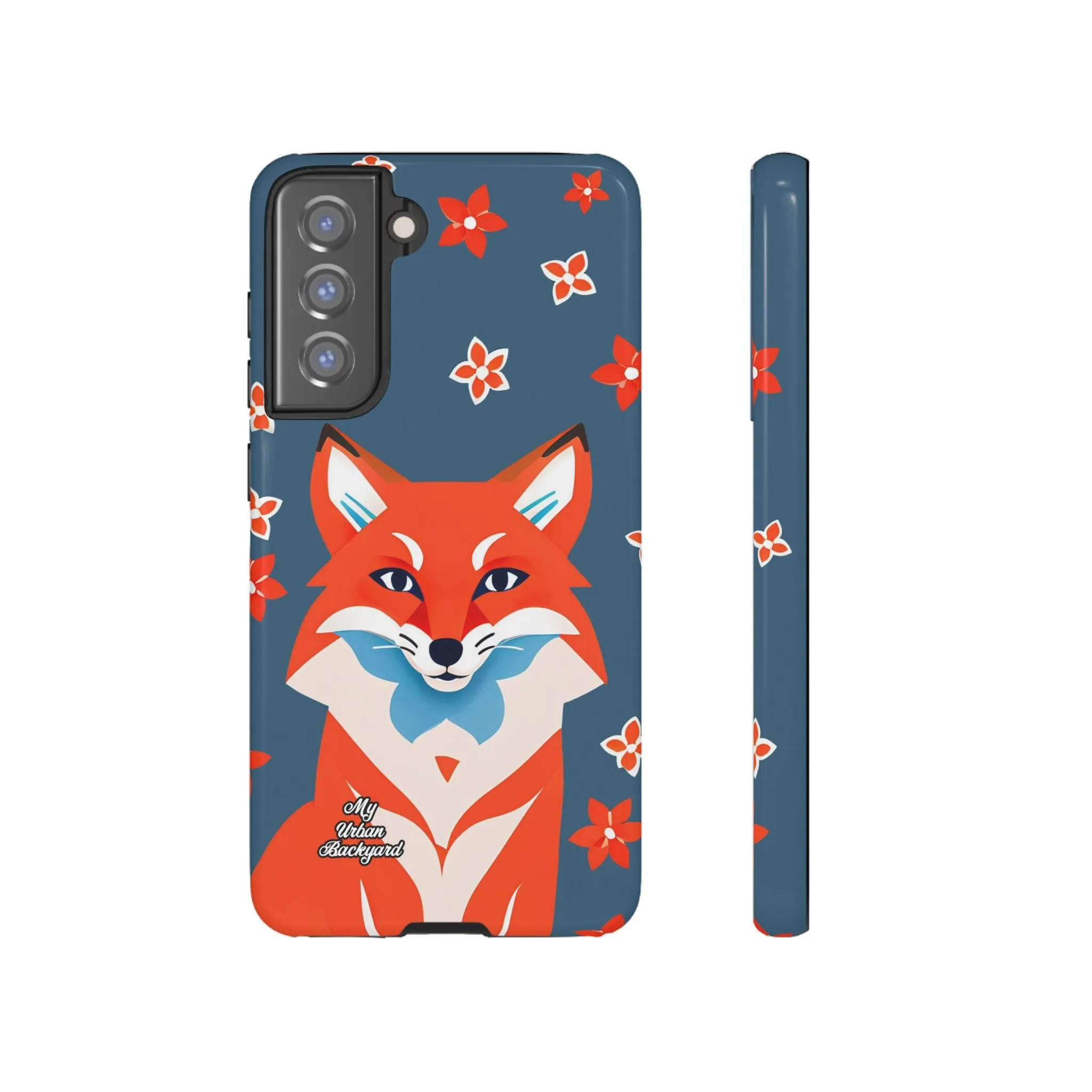 Fox with Flowers, Cell Phone Case - Apple, Samsung or Google Pixel