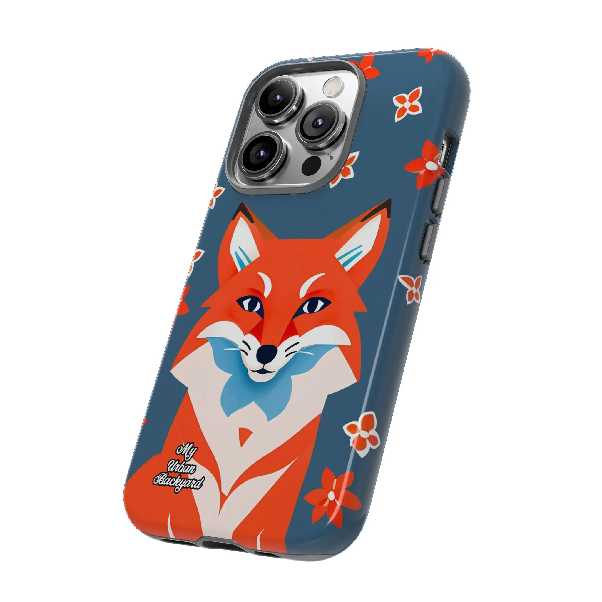 Fox with Flowers, Cell Phone Case - Apple, Samsung or Google Pixel