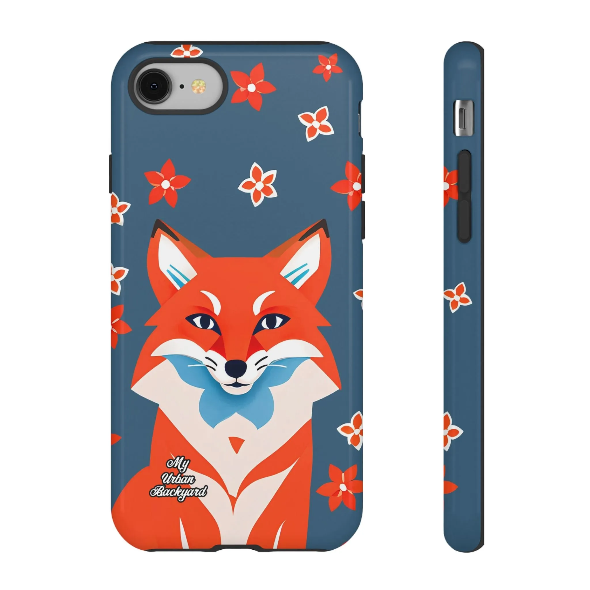 Fox with Flowers, Cell Phone Case - Apple, Samsung or Google Pixel