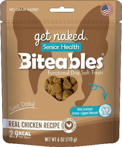 Get Naked Biteables Senior Health Functional Soft Treats 6  oz