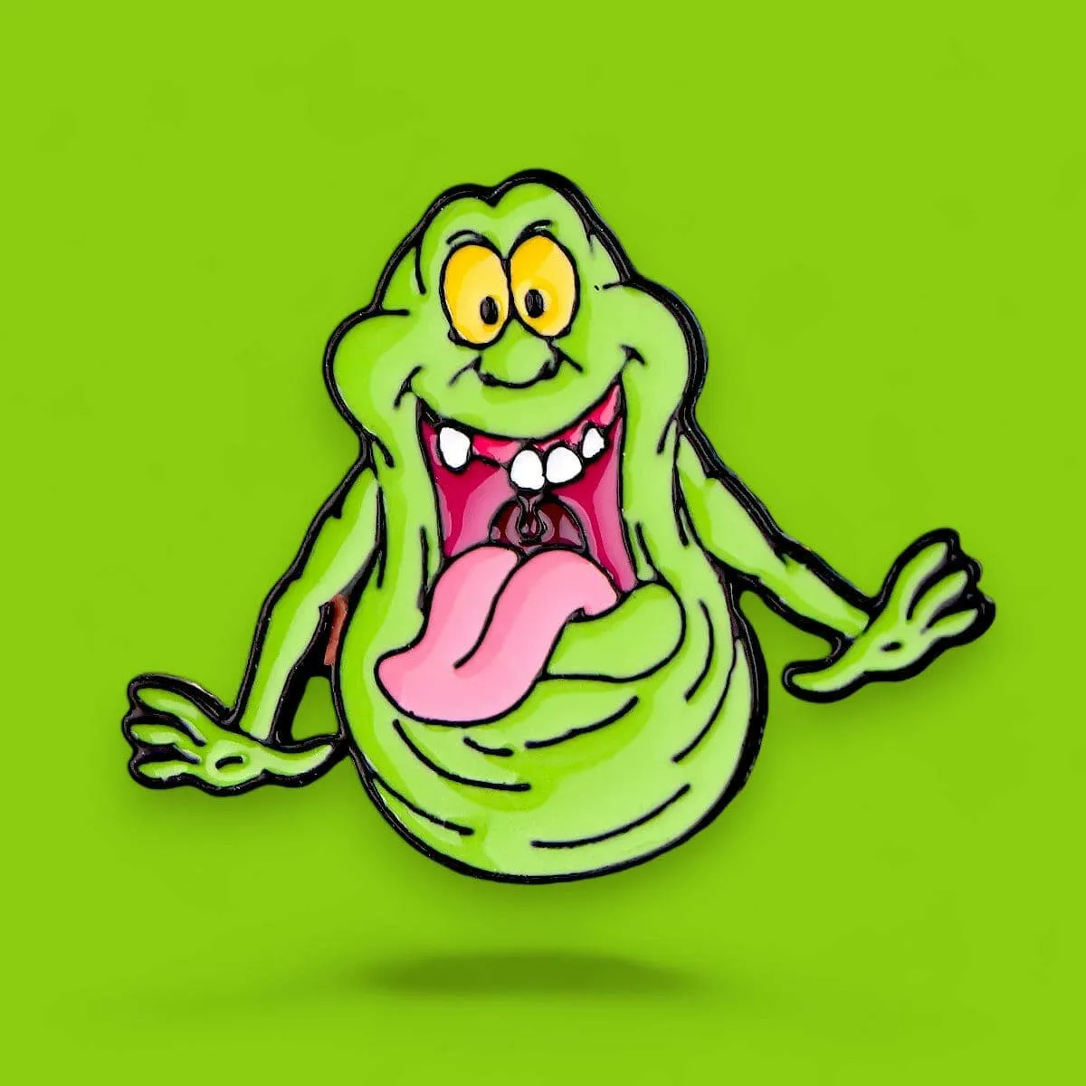 Ghost Busters Slimer Green Ghost Enamel Pin Brooch