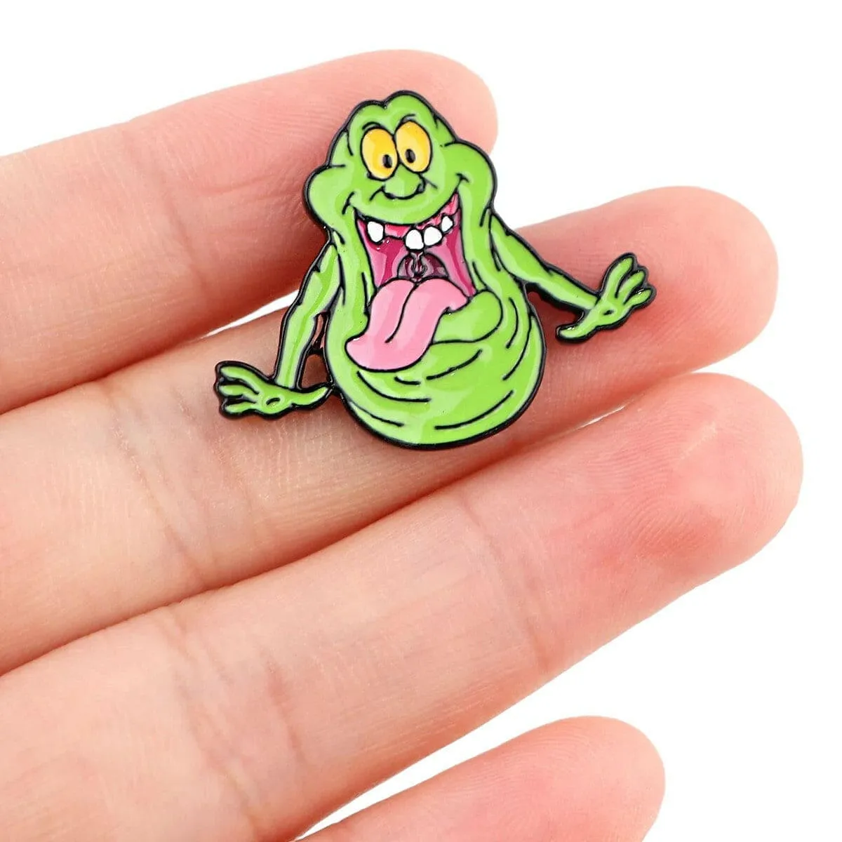 Ghost Busters Slimer Green Ghost Enamel Pin Brooch