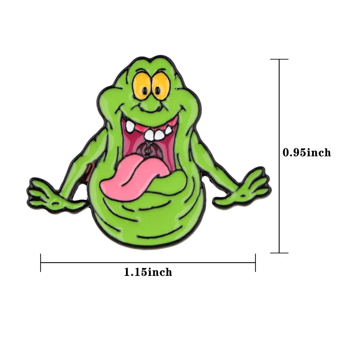 Ghost Busters Slimer Green Ghost Enamel Pin Brooch