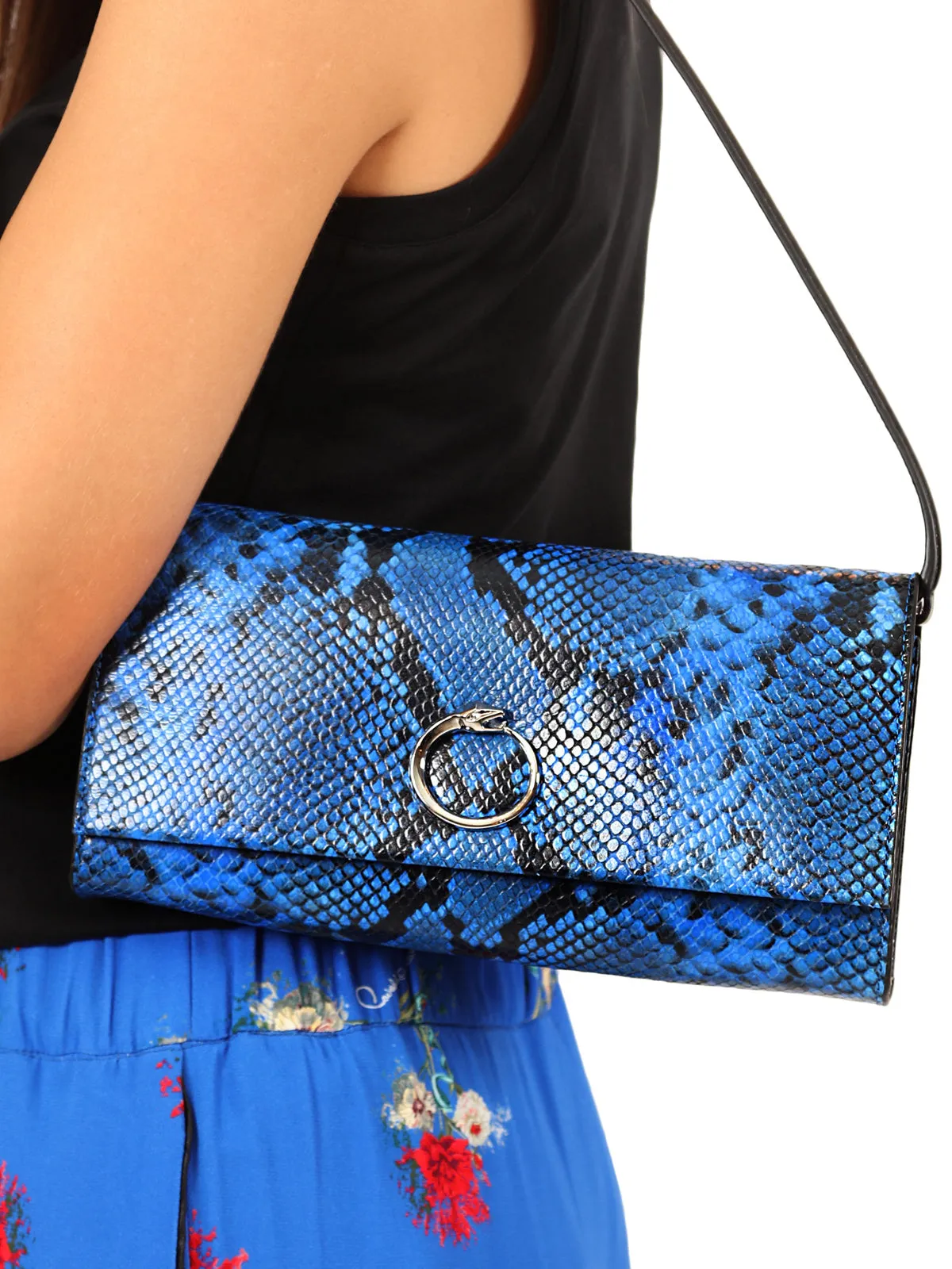 Glitter Blue Shoulder Bag 