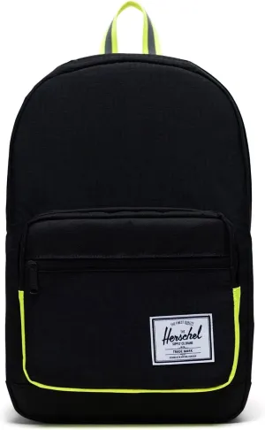 Herschel Unisex Black Enzyme Ripstop/Black/Safety Yellow Pop Quiz One Size Backpack - 1011-04886-OS