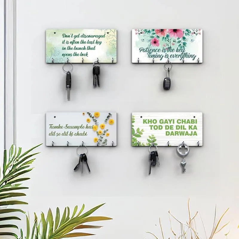 Inspire Flora Key Holder - Set Of Four