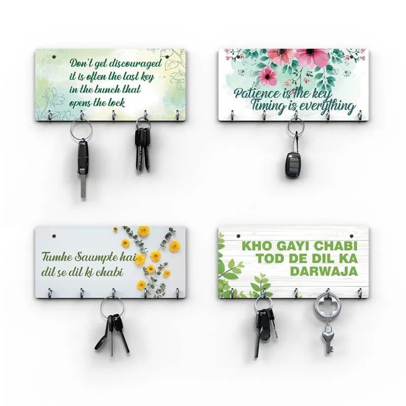 Inspire Flora Key Holder - Set Of Four