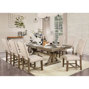 Julia Light Oak 7 Pc. Dining Table Set