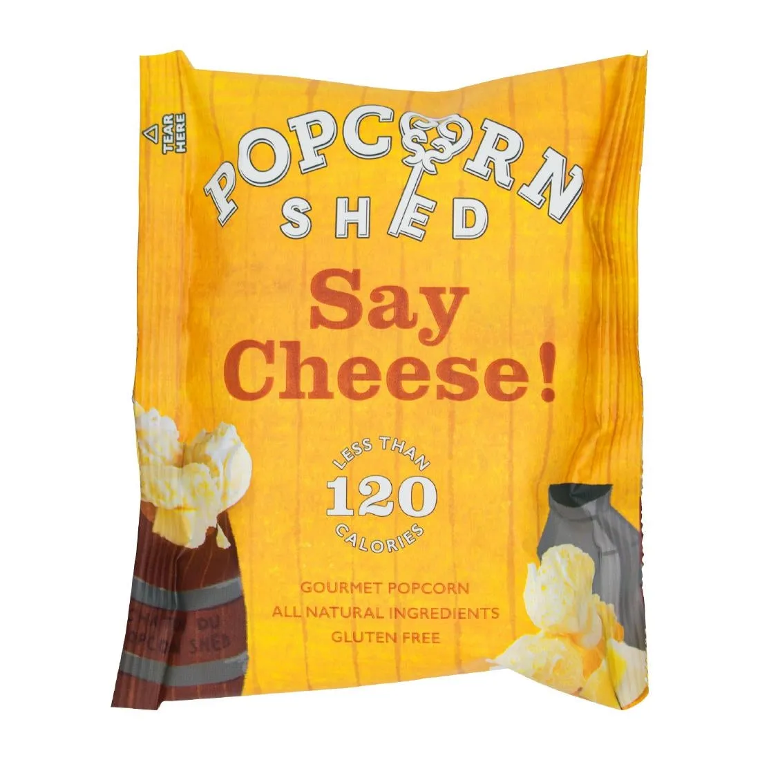 KA536 Popcorn Shed Say Cheese! Popcorn Snack Pack 16g (Pack of 16)