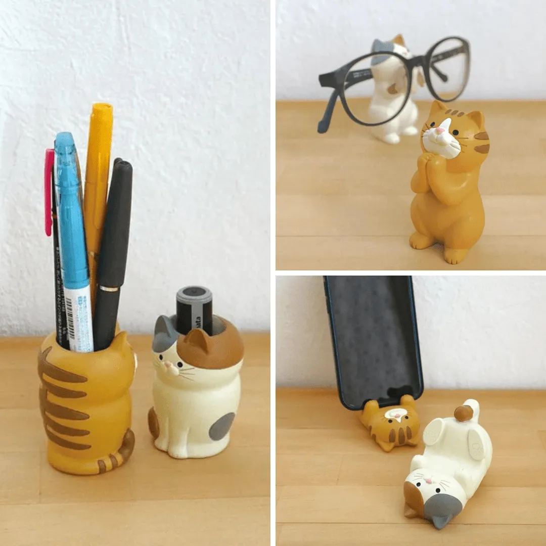 Office Organizer Cat Ornaments Holders