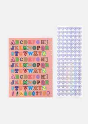 Official Key Items Sticker Sheet - Alphabet