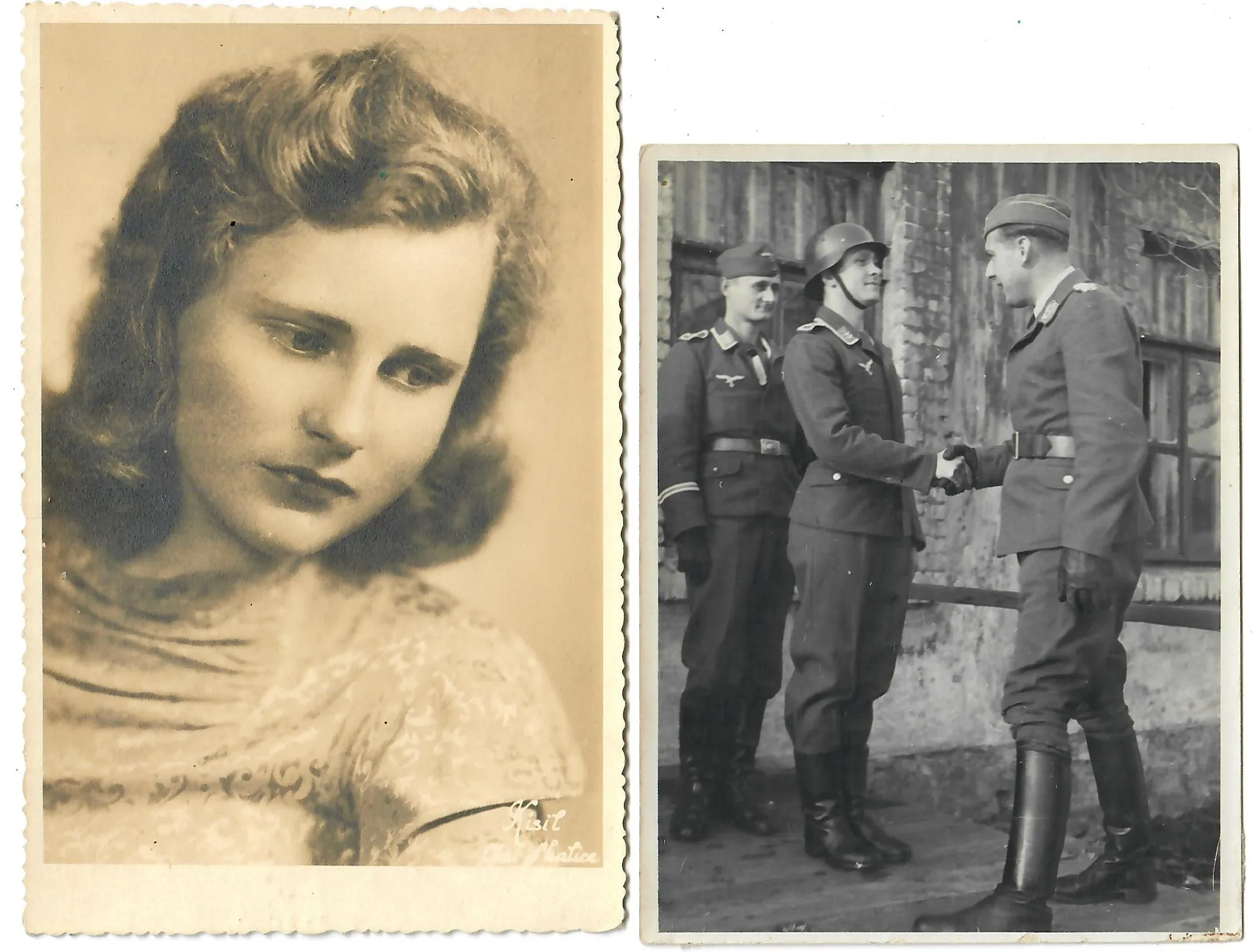 Original German WWII Luftwaffe Fallschirmjäger Paratrooper Soldbuch ID & Pay Book with Photos - USGI Captured in Po Valley April 1945