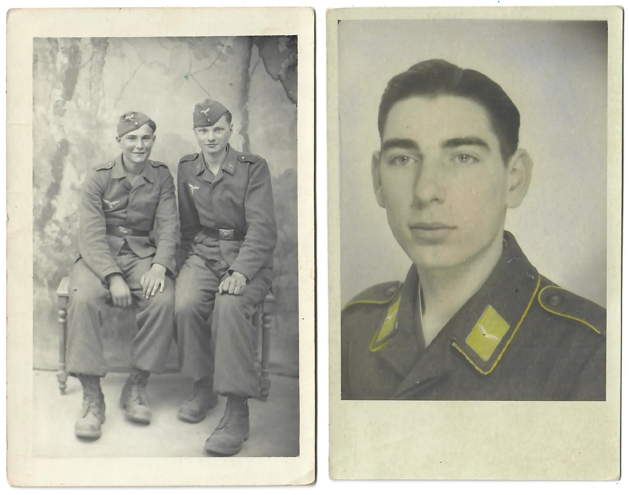 Original German WWII Luftwaffe Fallschirmjäger Paratrooper Soldbuch ID & Pay Book with Photos - USGI Captured in Po Valley April 1945