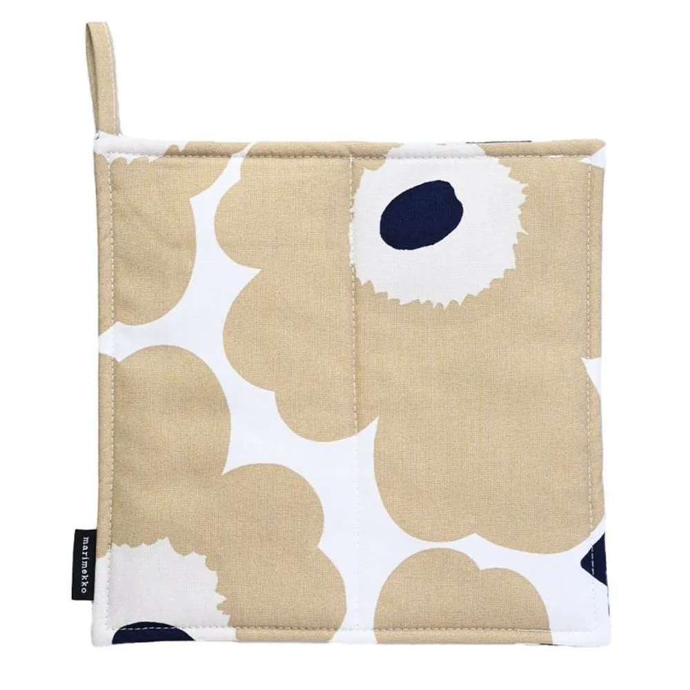 Pieni Unikko Pot Holder -  Off-White, Beige, Blue