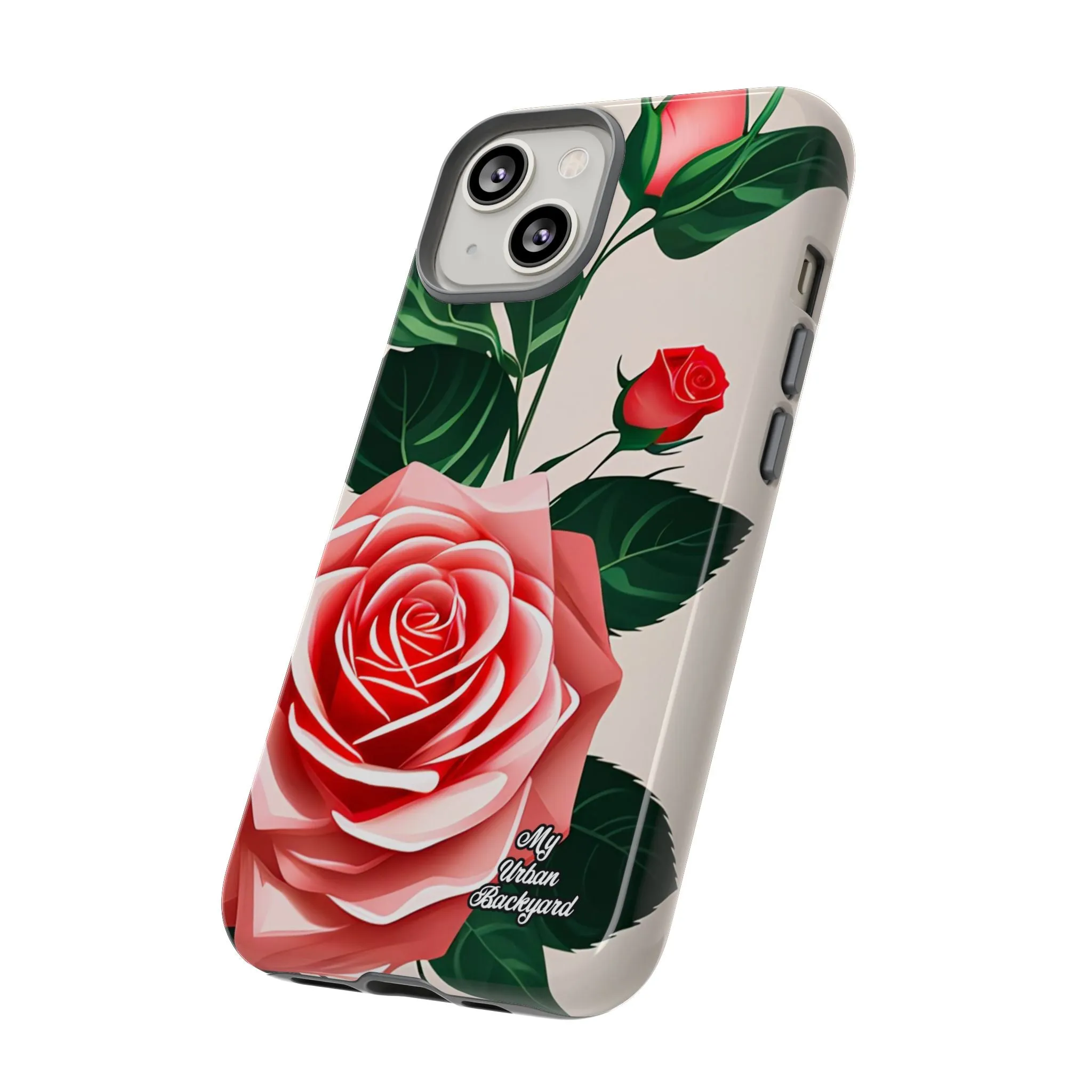 Pink Rose Flowers, Cell Phone Case - Apple, Samsung or Google Pixel