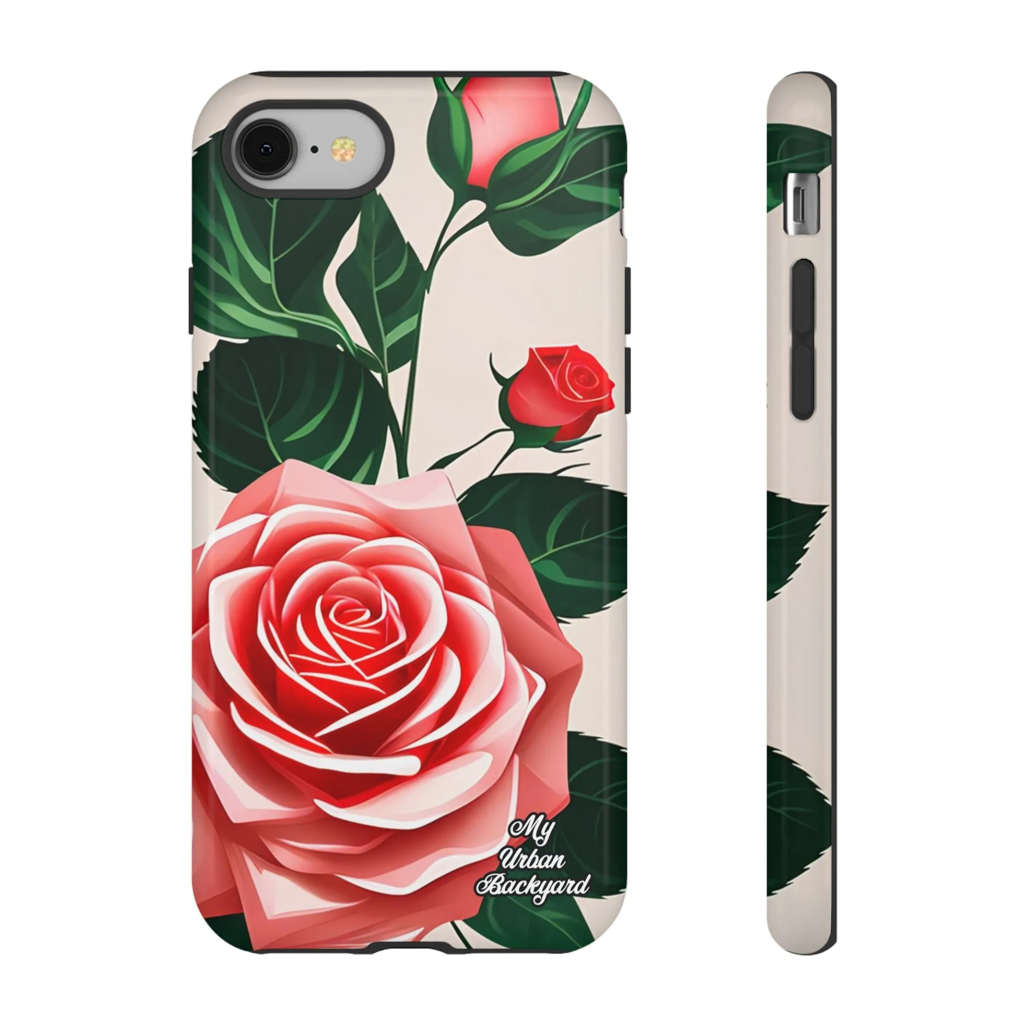 Pink Rose Flowers, Cell Phone Case - Apple, Samsung or Google Pixel