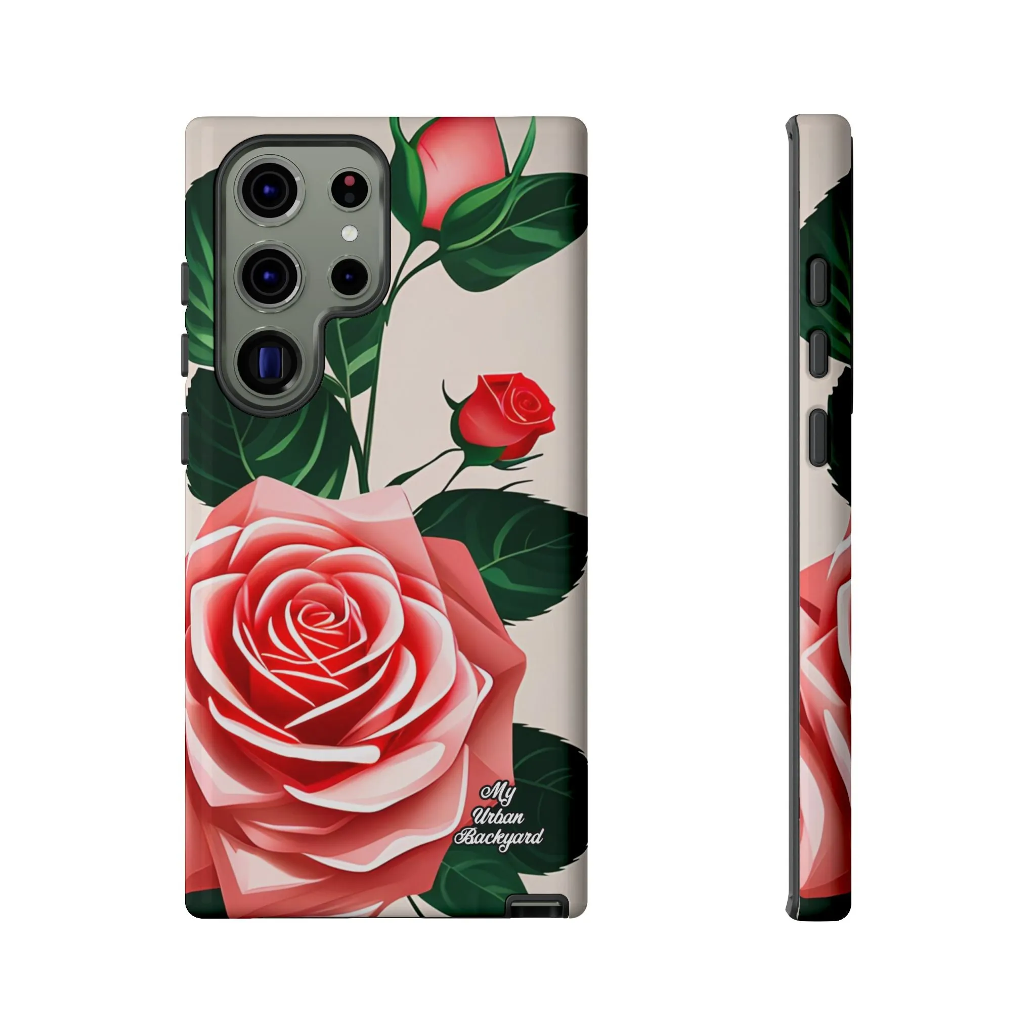 Pink Rose Flowers, Cell Phone Case - Apple, Samsung or Google Pixel