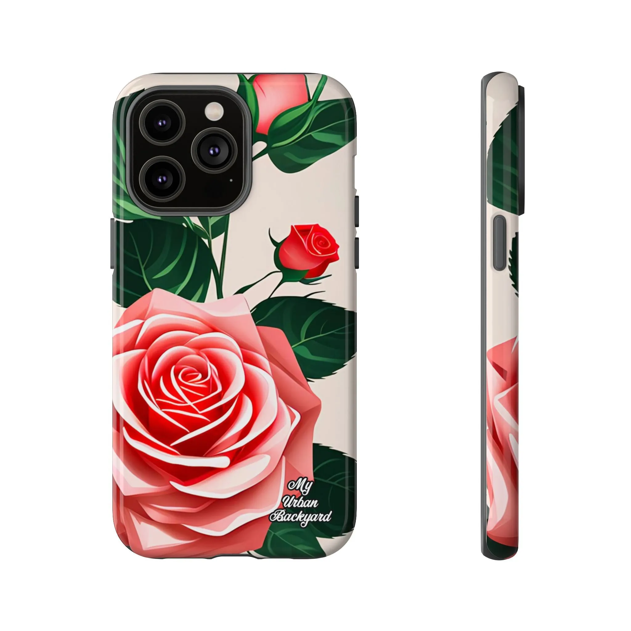 Pink Rose Flowers, Cell Phone Case - Apple, Samsung or Google Pixel