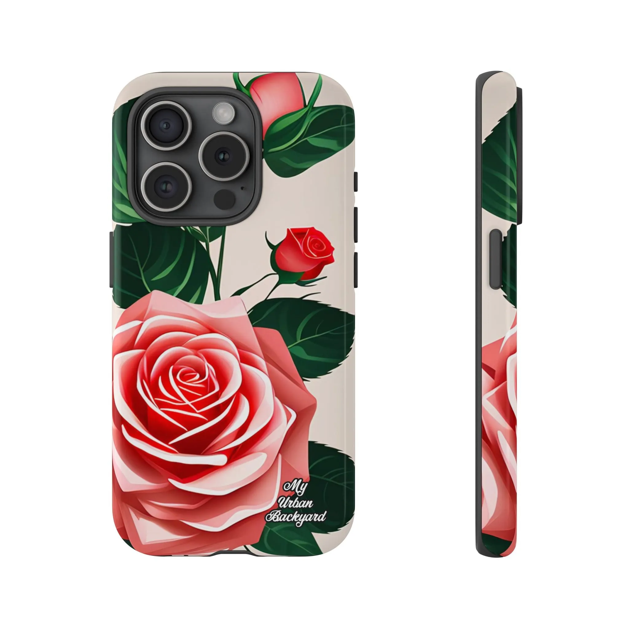 Pink Rose Flowers, Cell Phone Case - Apple, Samsung or Google Pixel