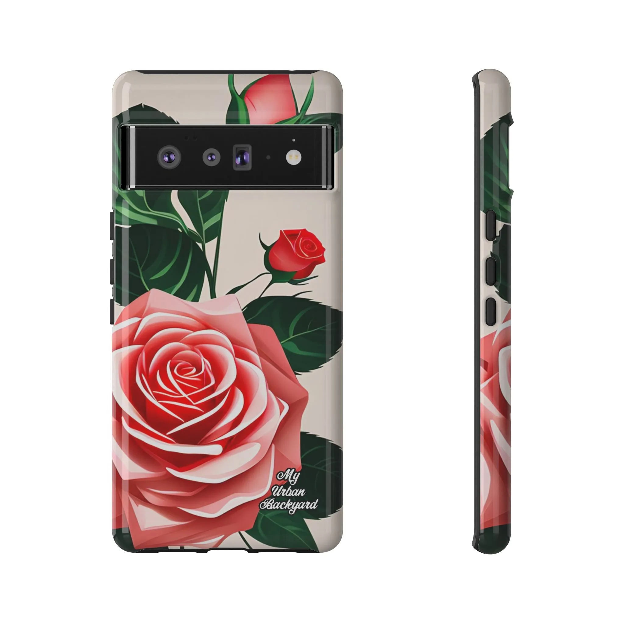 Pink Rose Flowers, Cell Phone Case - Apple, Samsung or Google Pixel