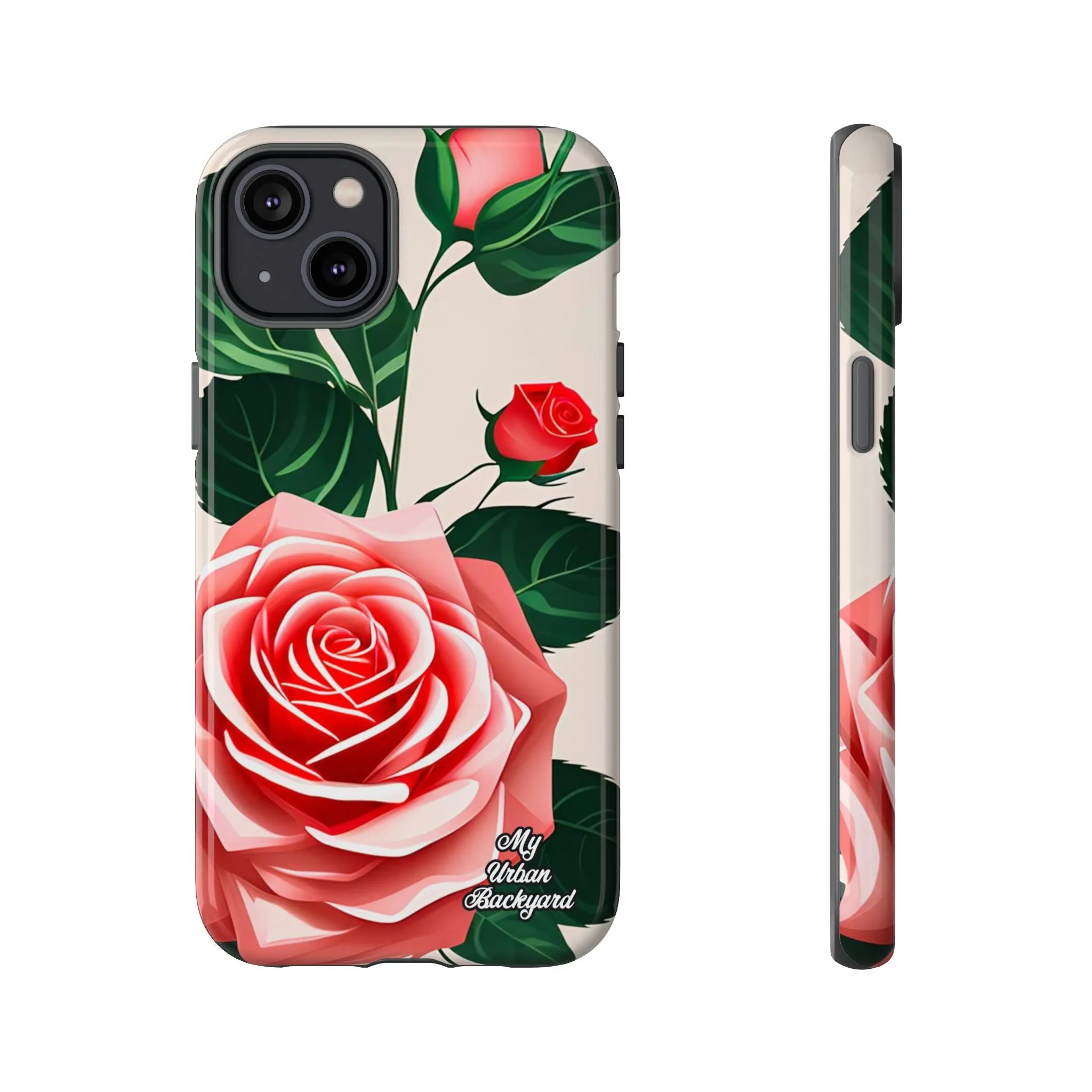 Pink Rose Flowers, Cell Phone Case - Apple, Samsung or Google Pixel