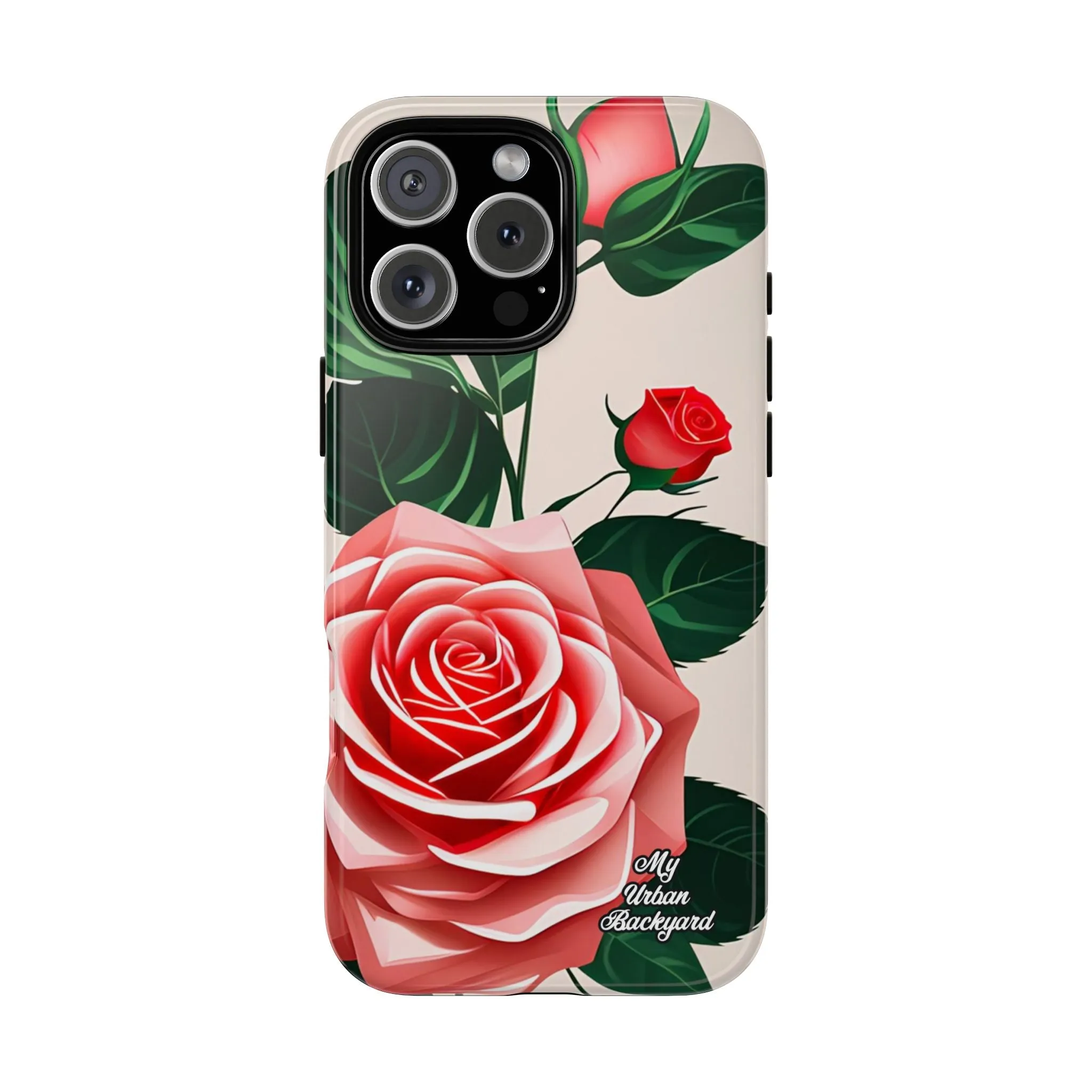 Pink Rose Flowers, Cell Phone Case - Apple, Samsung or Google Pixel