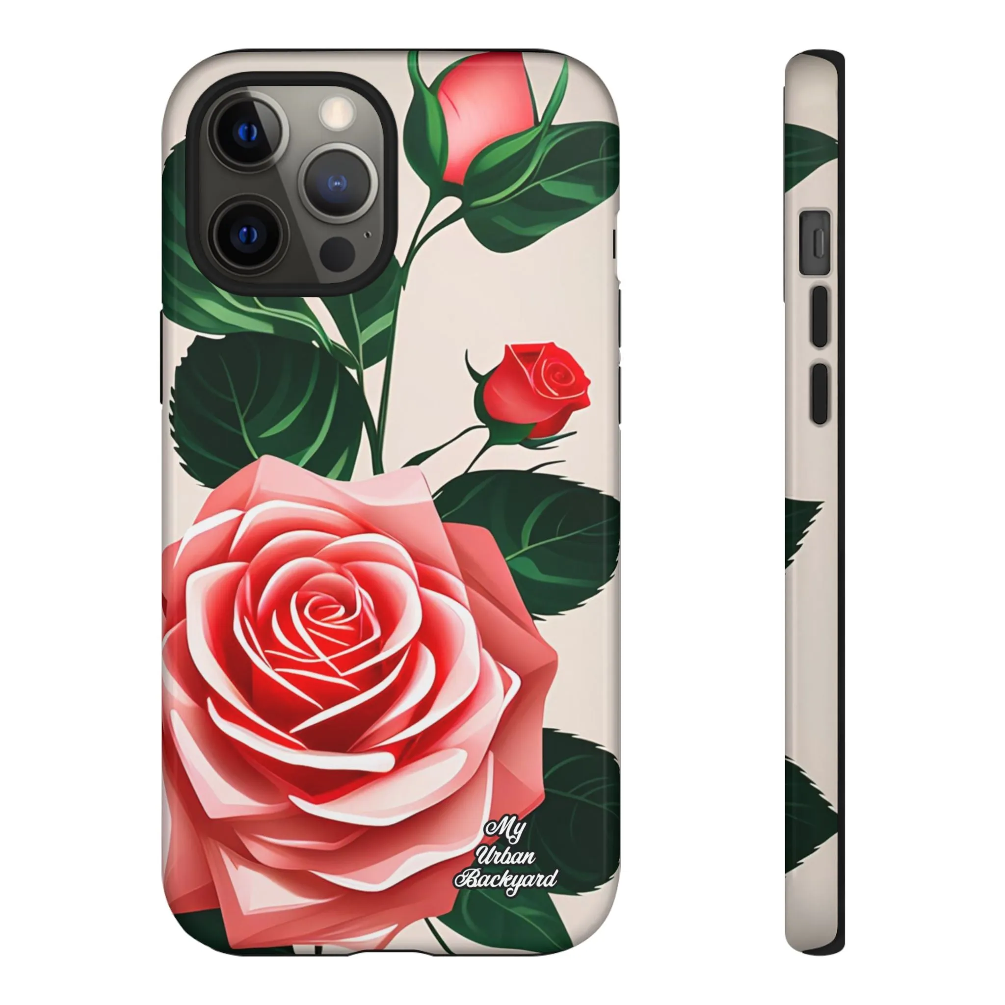 Pink Rose Flowers, Cell Phone Case - Apple, Samsung or Google Pixel