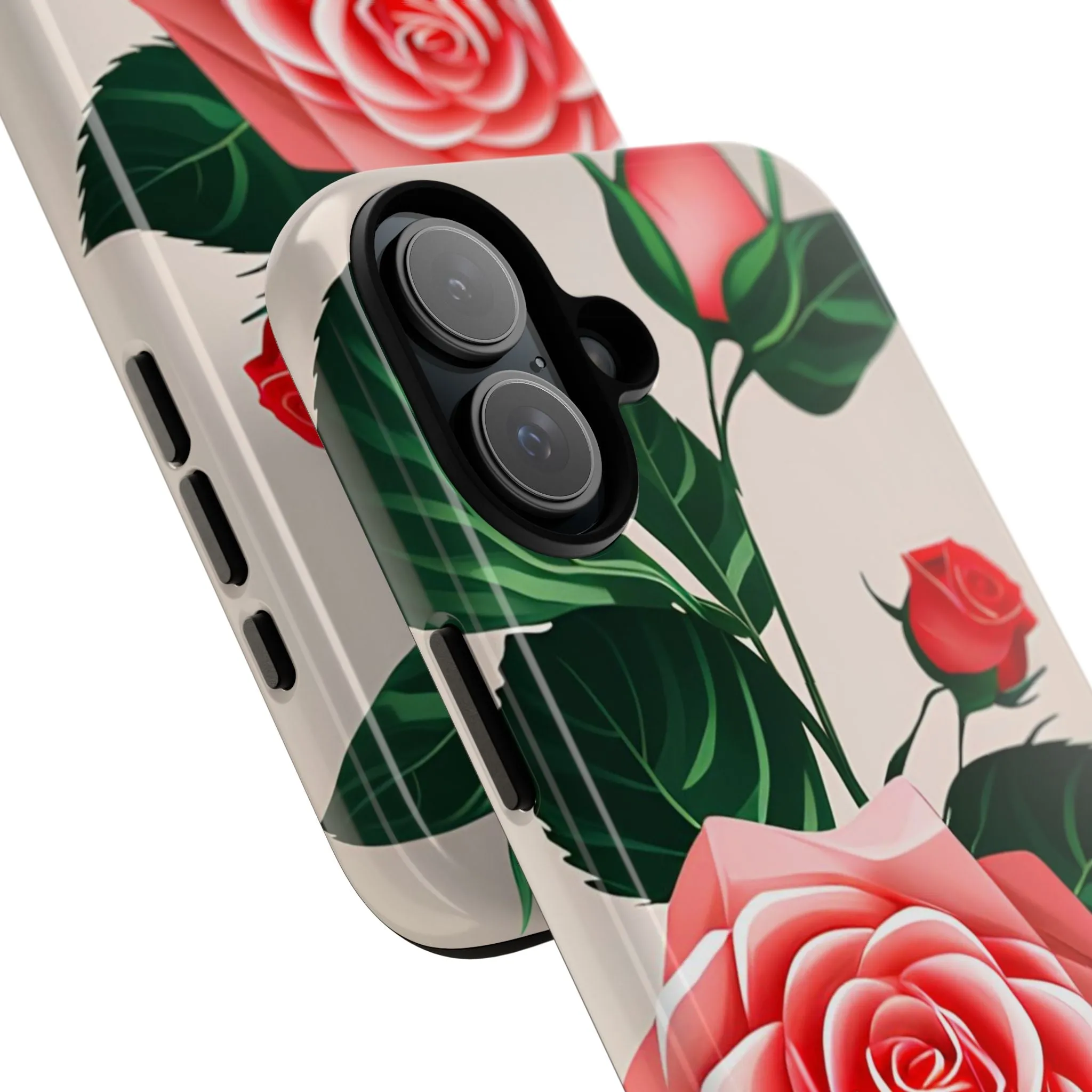 Pink Rose Flowers, Cell Phone Case - Apple, Samsung or Google Pixel