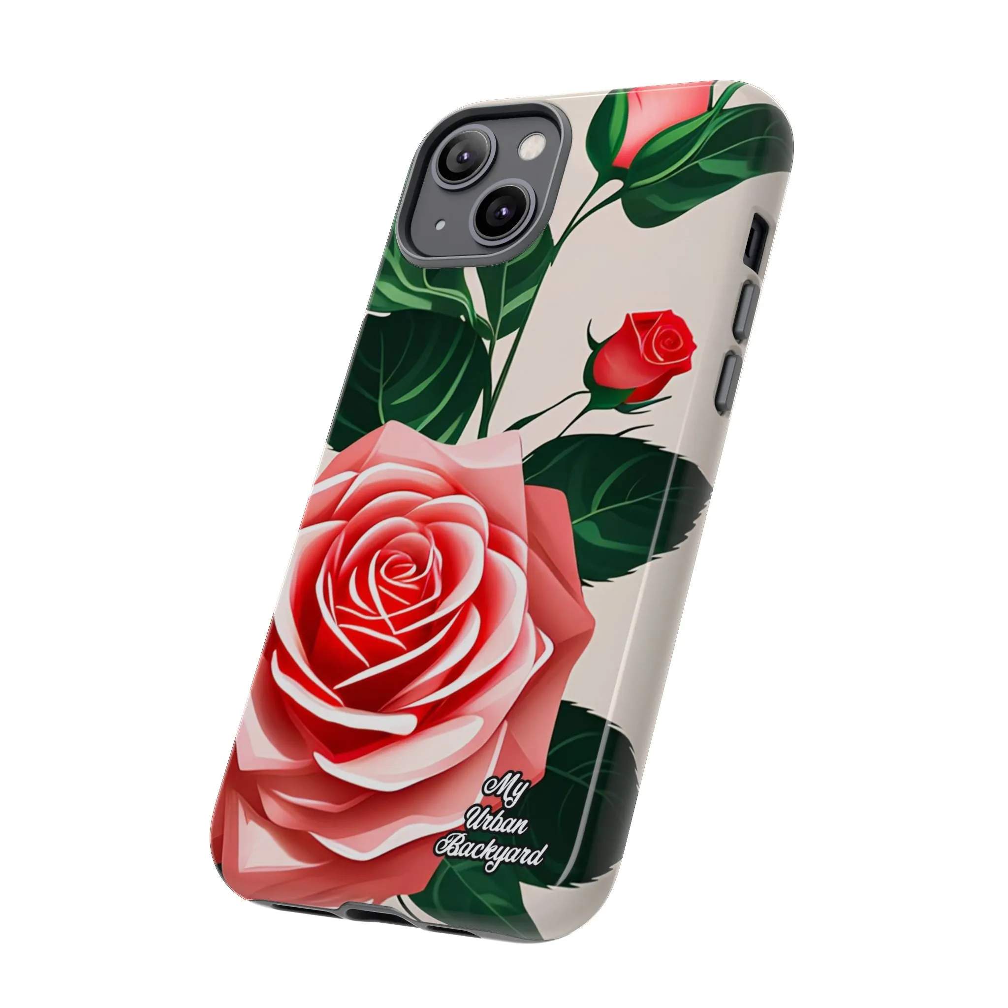 Pink Rose Flowers, Cell Phone Case - Apple, Samsung or Google Pixel