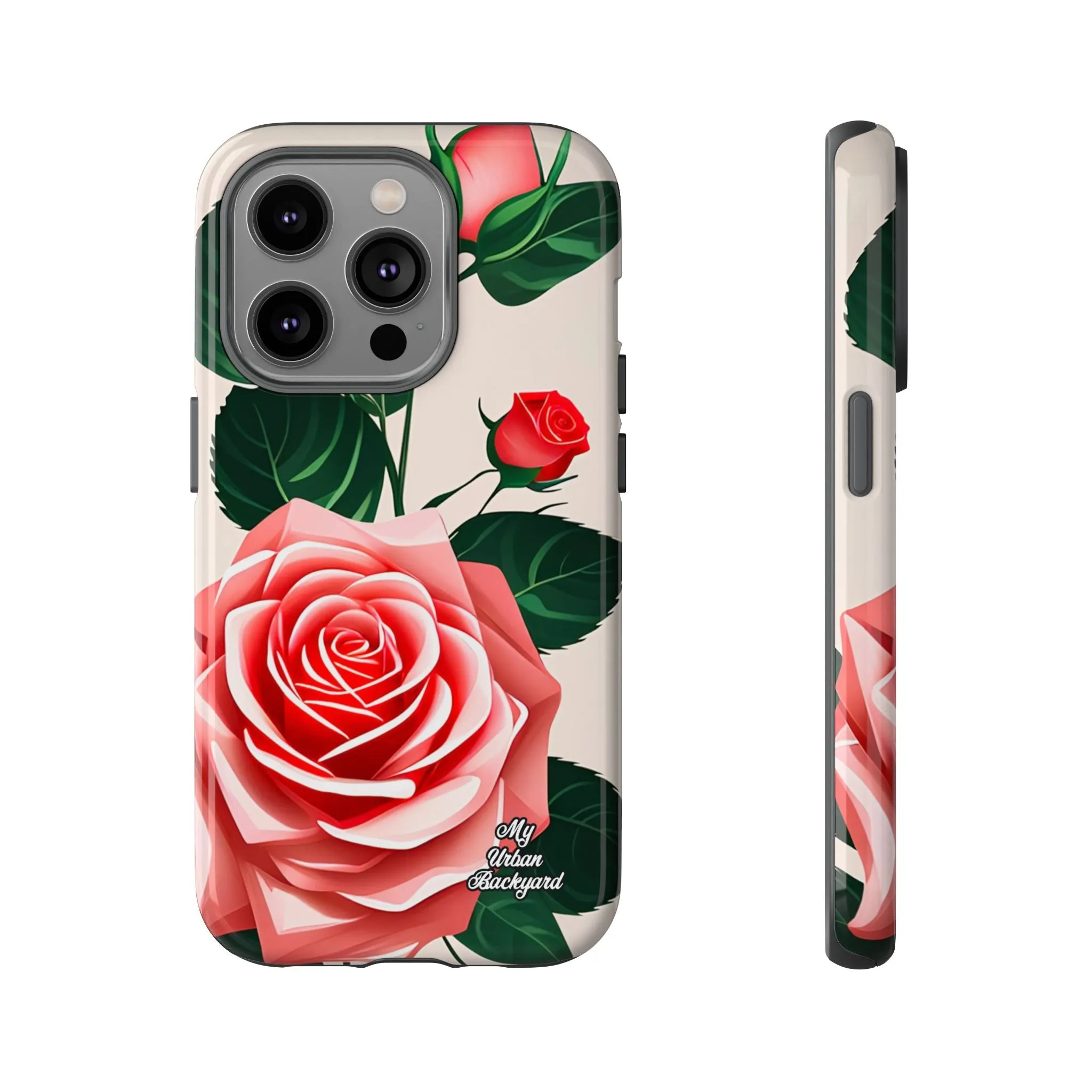 Pink Rose Flowers, Cell Phone Case - Apple, Samsung or Google Pixel