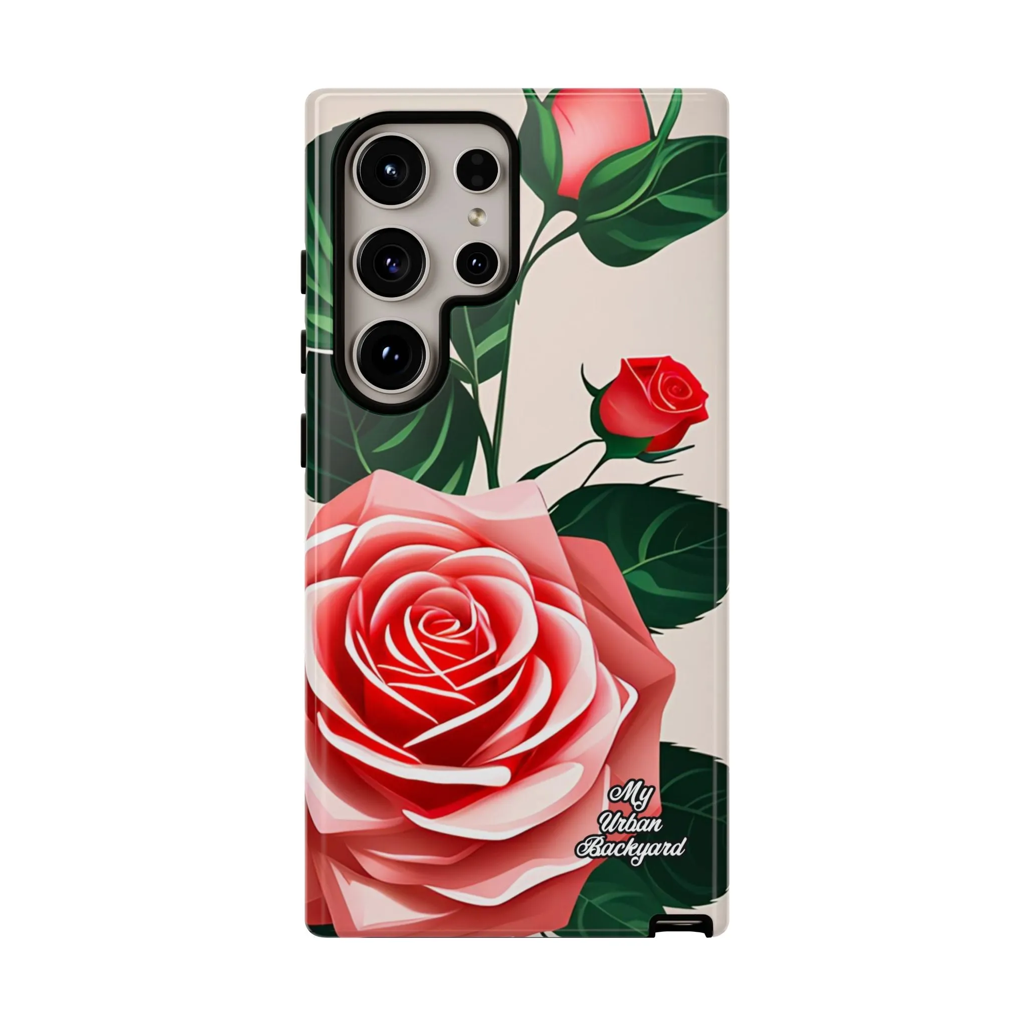 Pink Rose Flowers, Cell Phone Case - Apple, Samsung or Google Pixel