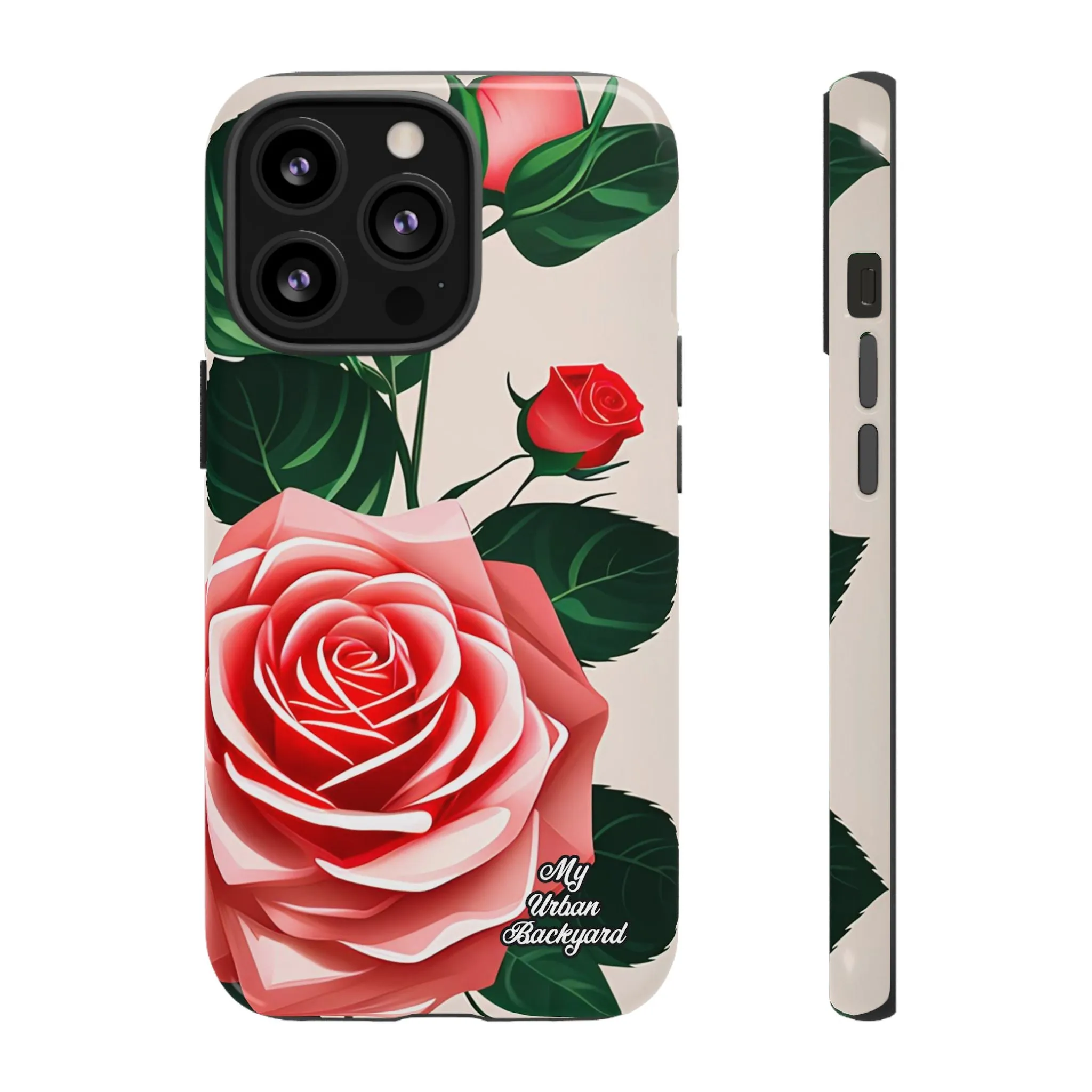 Pink Rose Flowers, Cell Phone Case - Apple, Samsung or Google Pixel