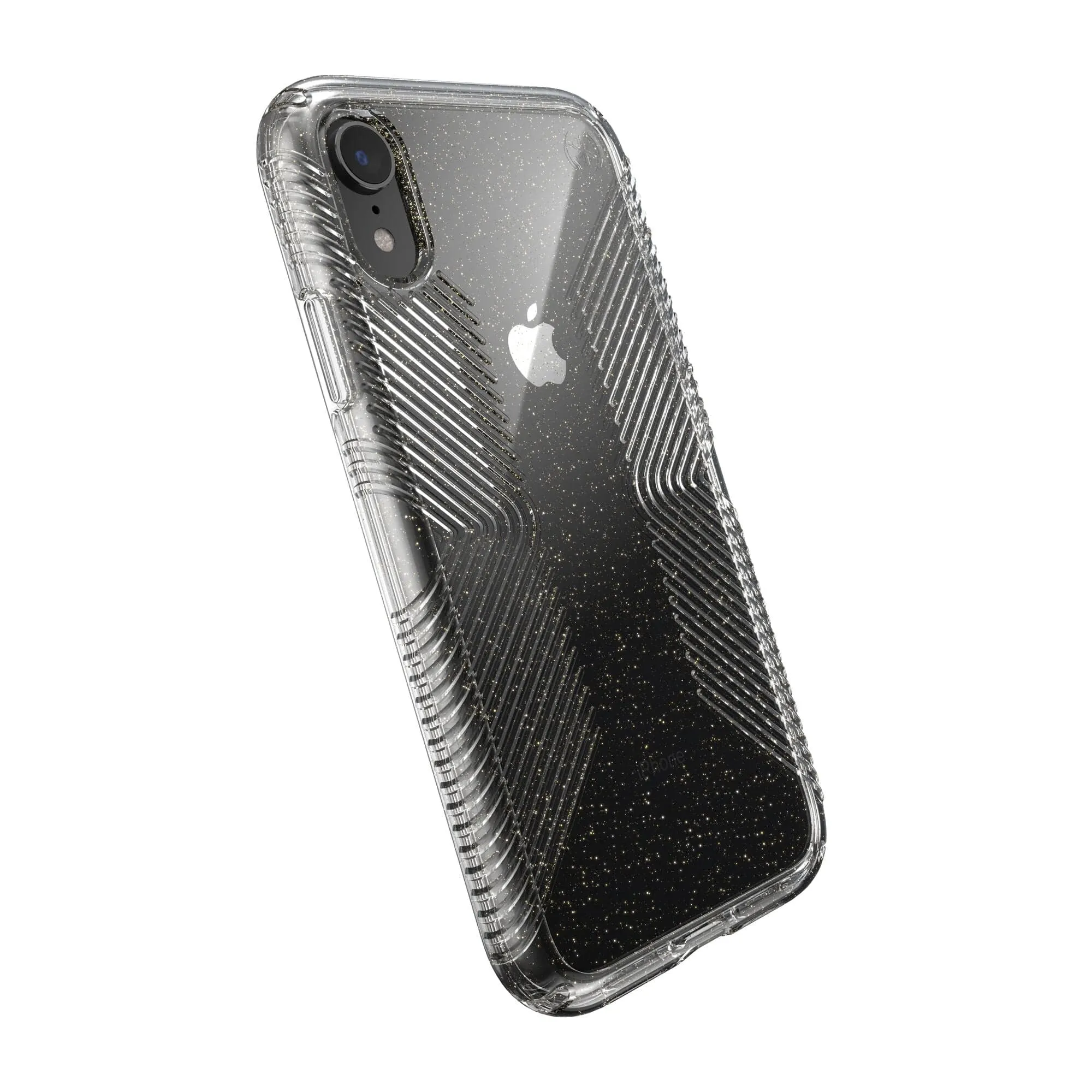 Presidio Perfect-Clear Glitter   Grips iPhone XR Cases