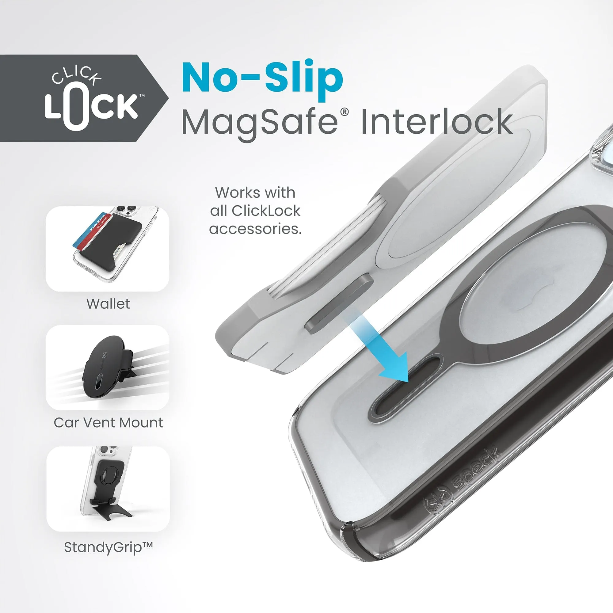 Presidio Perfect-Clear MagSafe with ClickLock iPhone 15 Cases