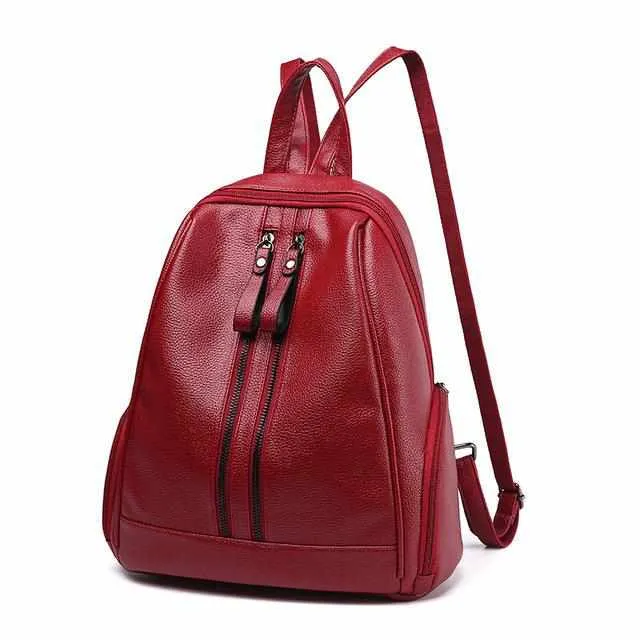 PU Leather Backpacks for Teenage Girls