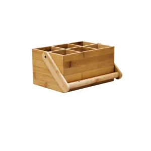 Regent Bamboo Caddy with handle 6 Divison 30202