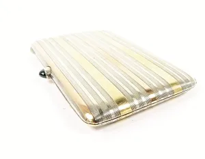 Solid Silver Cigarette Case Georges Malneux