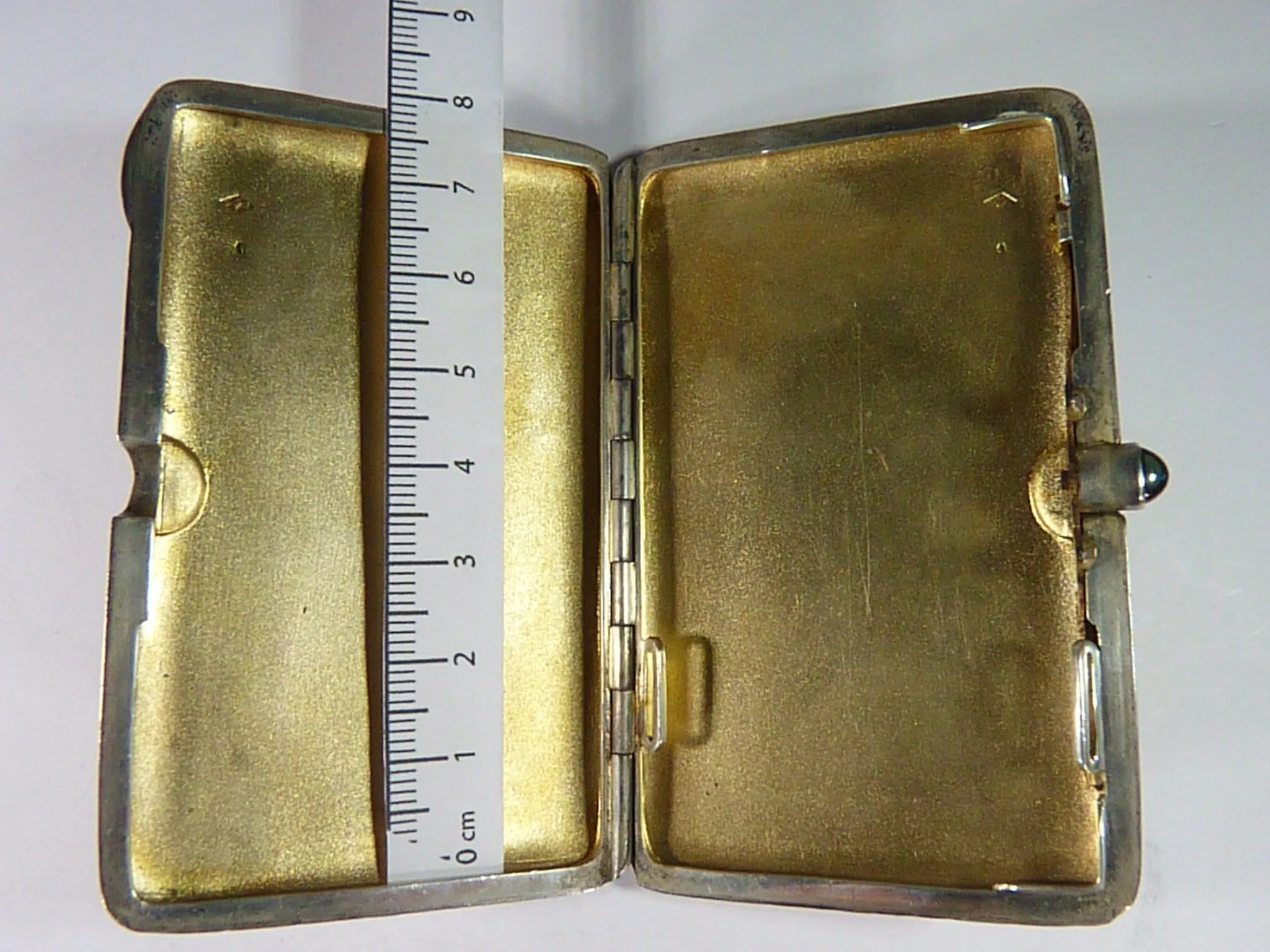 Solid Silver Cigarette Case Georges Malneux