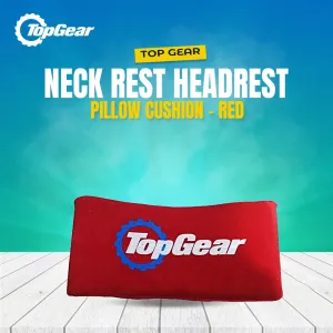 Top Gear Neck Rest Headrest Pillow Cushion Each - Red