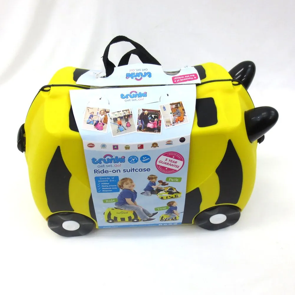 Trunki Ride On Suitcase - Bernard Bee (84203) (Open Box)