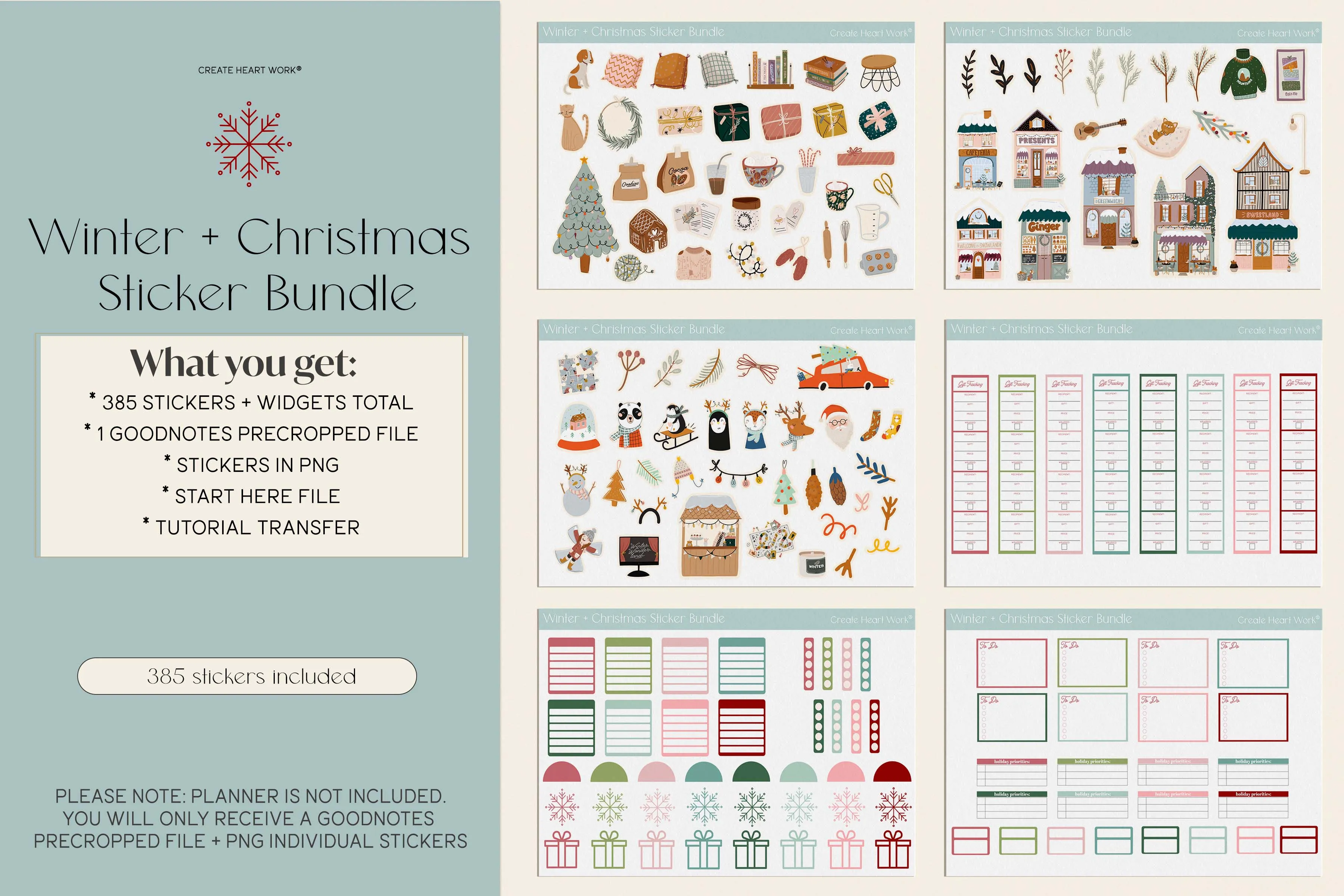 Winter - Christmas Sticker Bundle