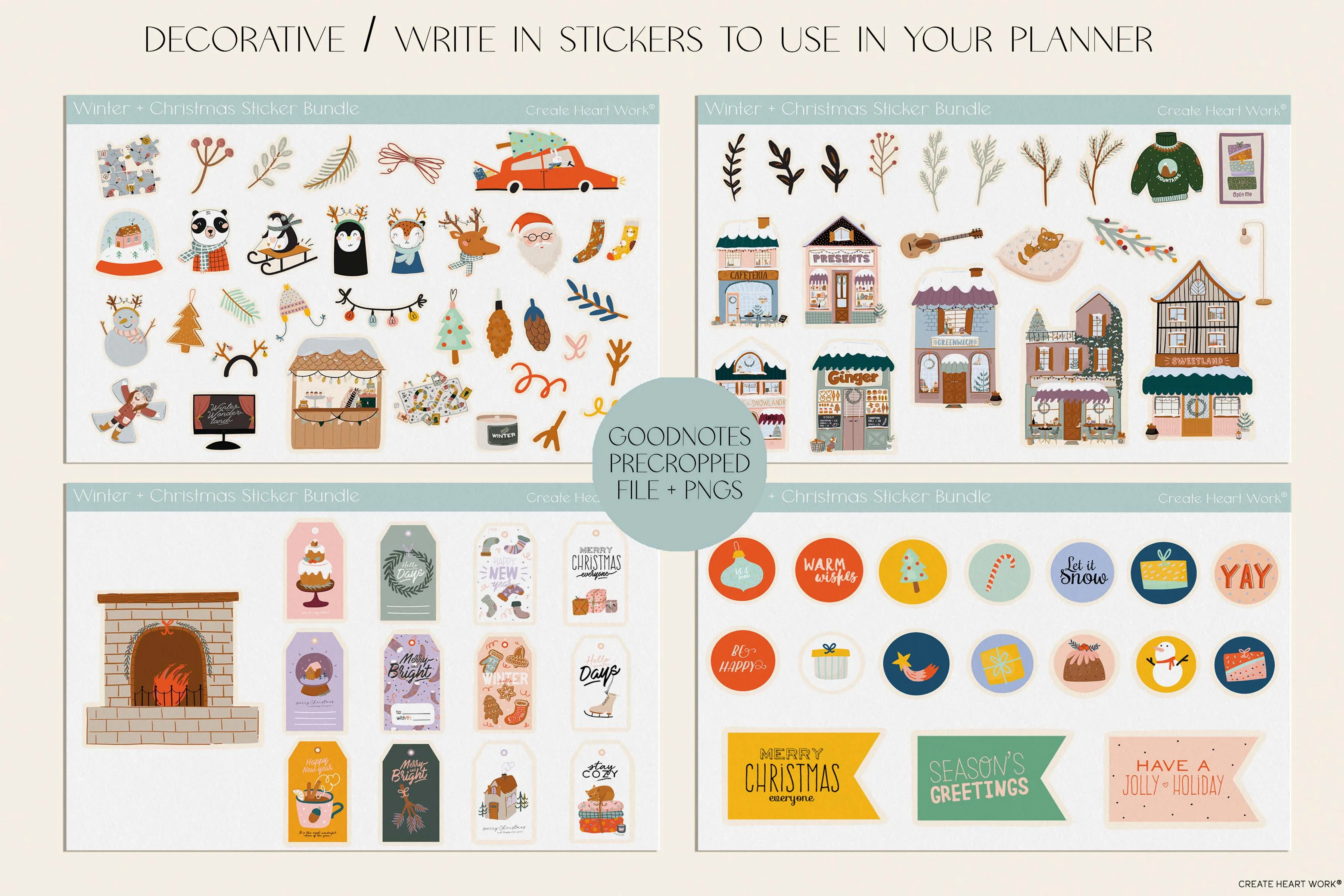 Winter - Christmas Sticker Bundle